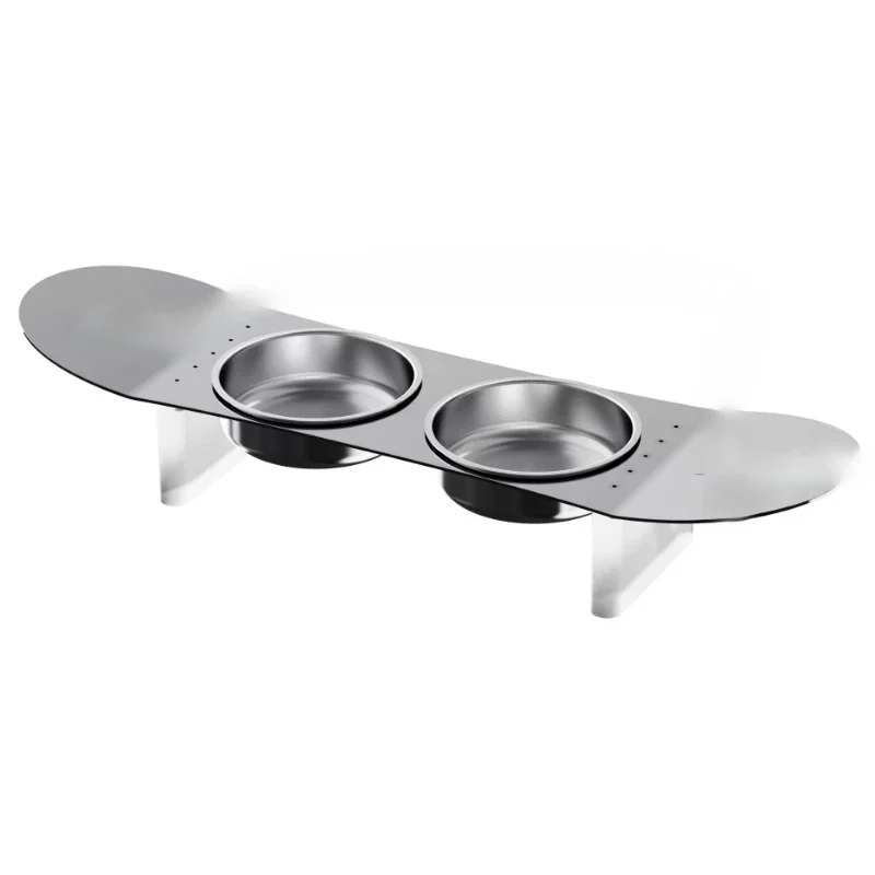 Snowboard Bow l, Limited Edition Pet Cat Bowl D og B owl Stainless Steel Double B owl