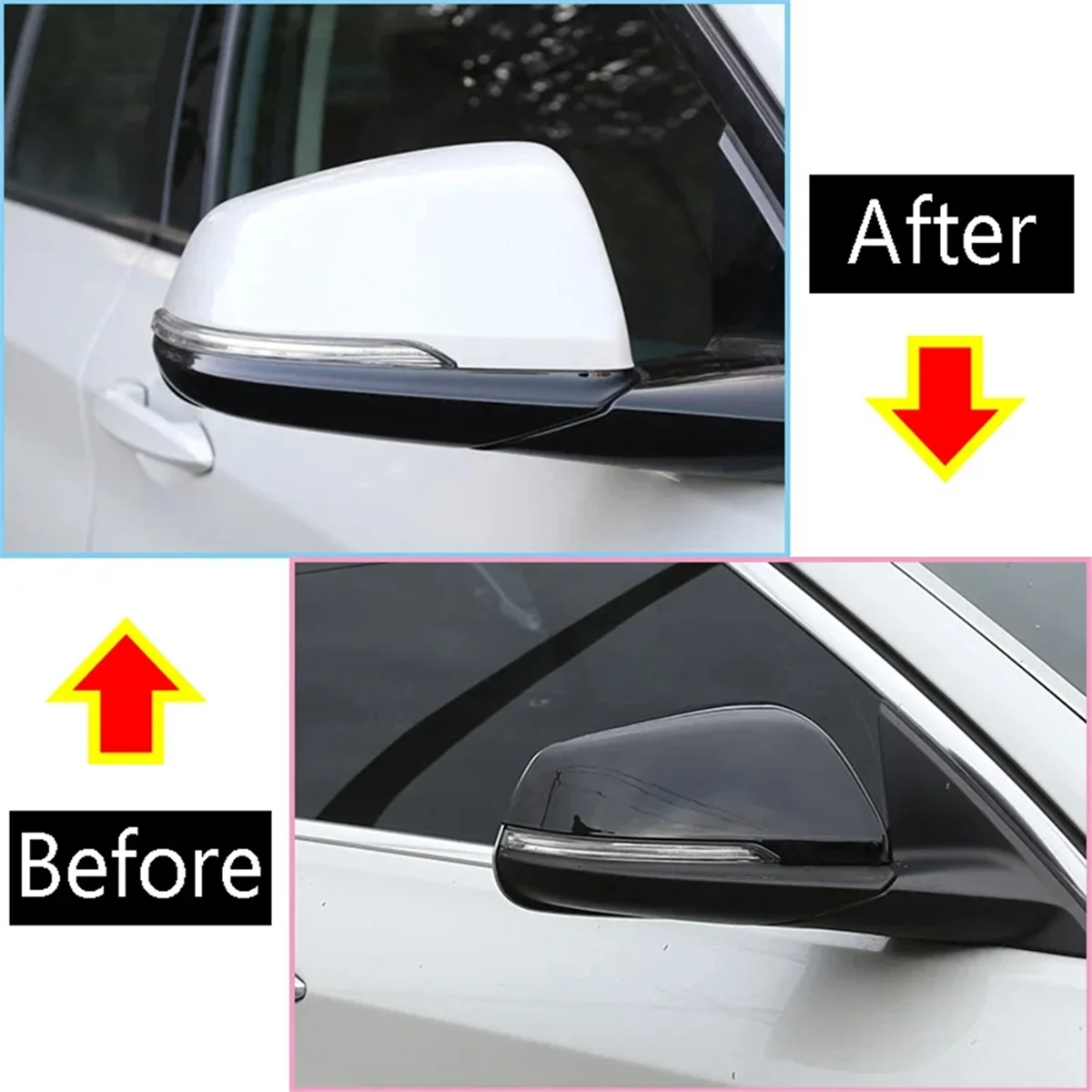 For BMW 1 2 Series F45 F46 X1 F48 2016-2021 Car Side Rearview Mirror Cap Cover Trim Shell Accessories,ABS -B