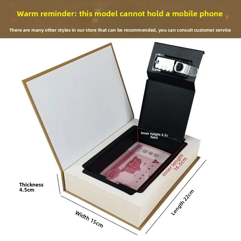 Simulation Book Safe Box Password Lock Hidden Piggy Bank Money Coin Storage Case Secret Book Shaped Safe for Dormitory Home Gift