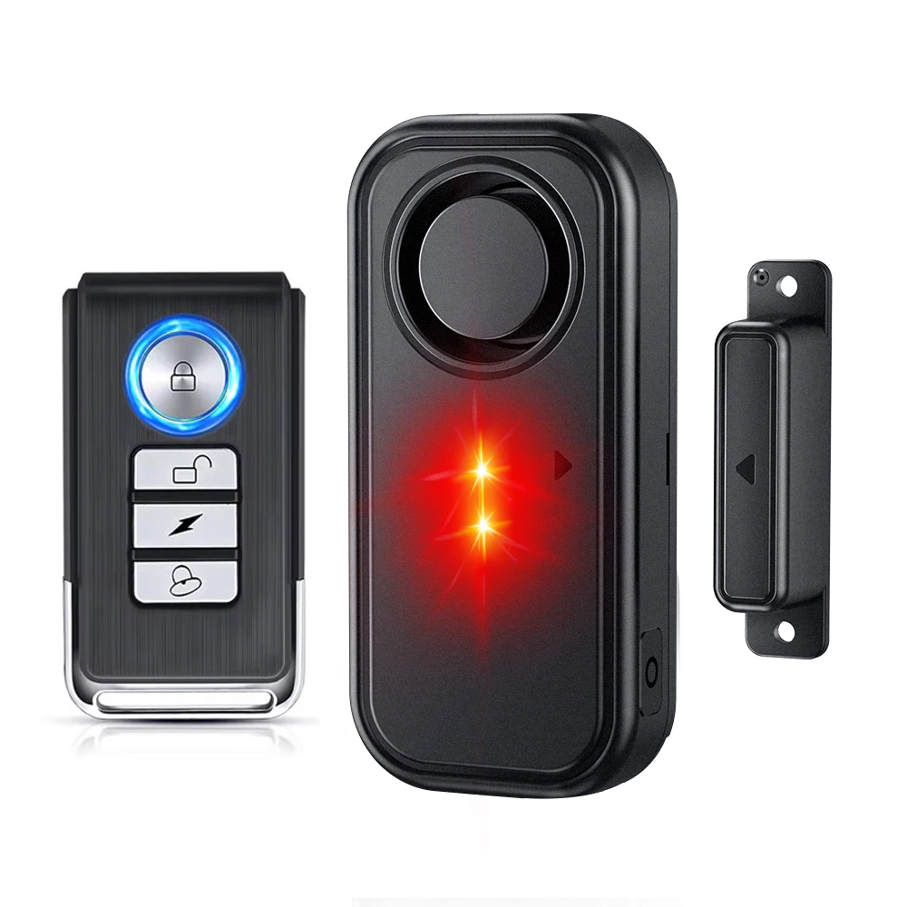 

Door And Window Alarm With Led Light Magnetic Sensor Detector Outdoor Waterproof Fence Security Alarm Sensor for Kid Safety