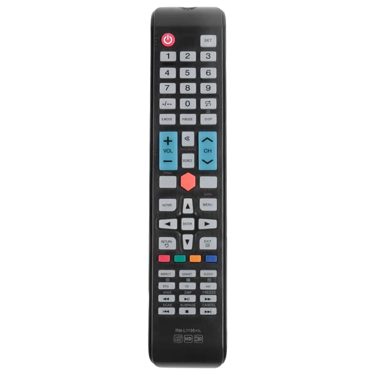 A69ZBG! RM-L1195+X Universal Remote Control Multi-Device Compatibility, Easy Setup for TV