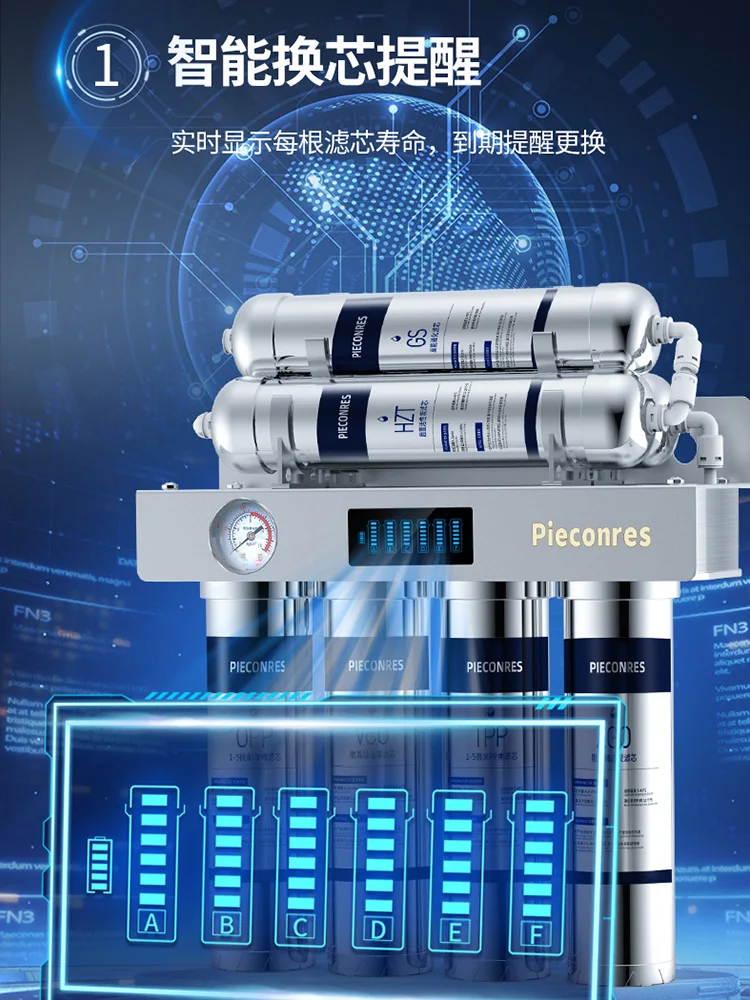 Premium Stainless Steel Kitchen Water Purifier  with Filtration Cartridge, Improve Water Taste and Quality