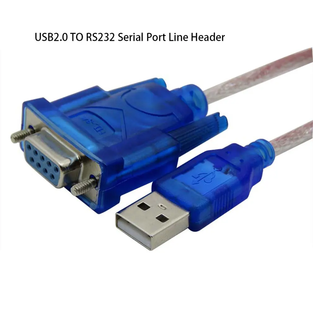 USB2.0 to RS232 Adapter Cable USB to DB9 Hole Female Cable Adapter  For Cashier Label Printer Led Display Scanner Pos hot