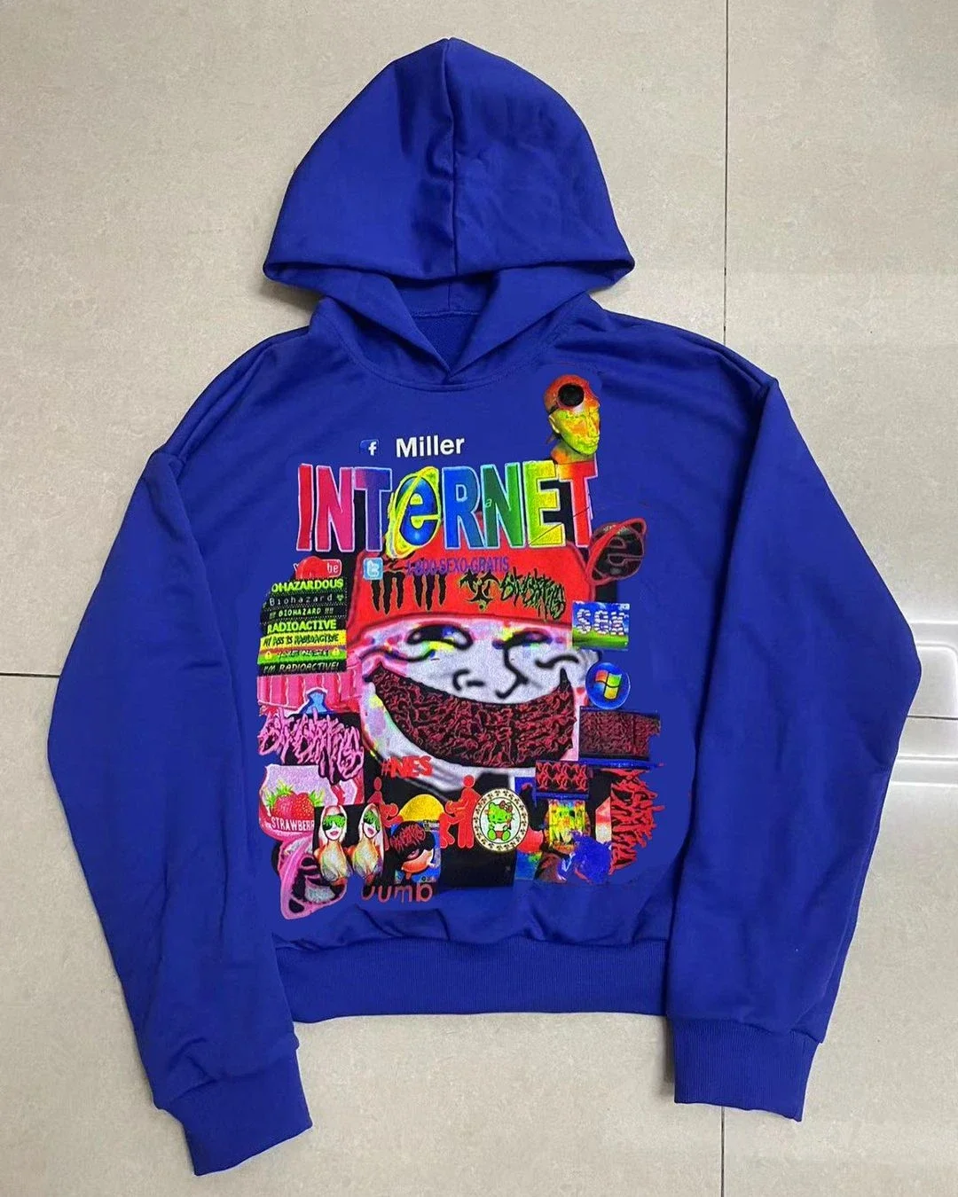 Drolandmiller Caution Hoodies Women Goth Streetwear Tops Couples Drolandmiller Caution Hoodies Women Goth Streetwear Tops Couples