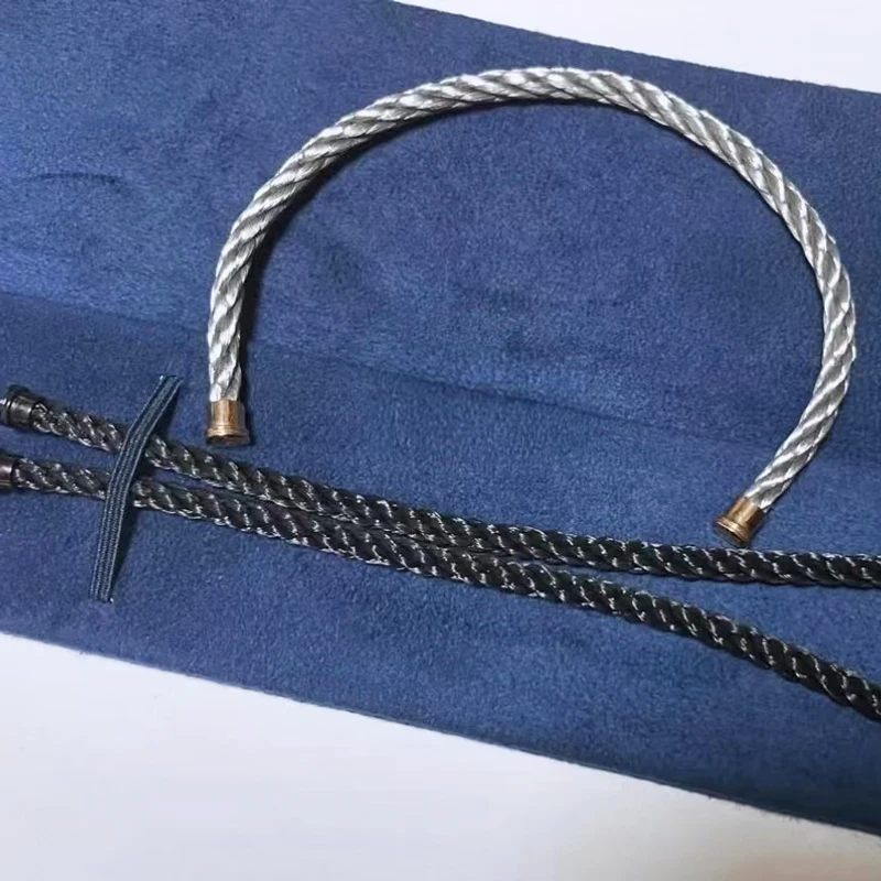 เครื่องประดับฝรั่งเศสเชือกเหล็กขนาดใหญ่เหมาะสําหรับรุ่นขนาดใหญ่สร้อยข้อมือ Manille ความยาวที่กําหนดเองคุณภาพสูงคลาสสิกจัดส่งฟรี