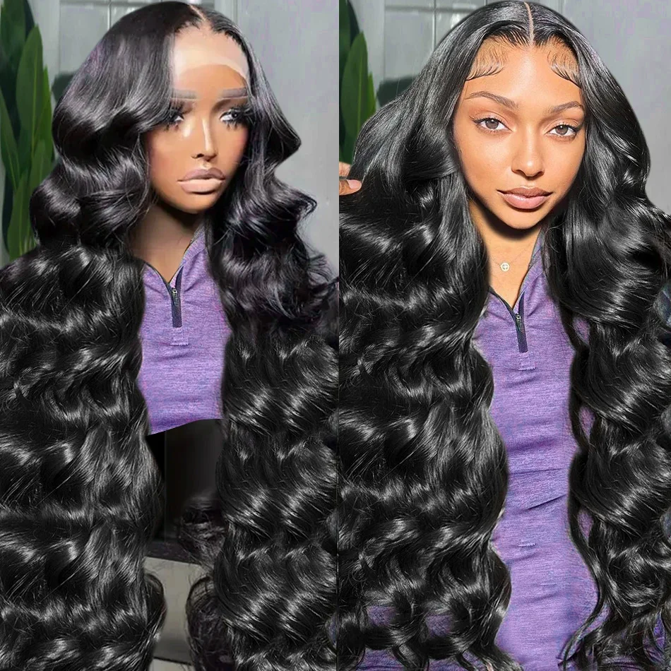 Cosdelu Transparent Body Wave 13x6 Hd Lace Front Human Hair Wig Brazilian Remy 250 density 13x4 Frontal Wigs For Women