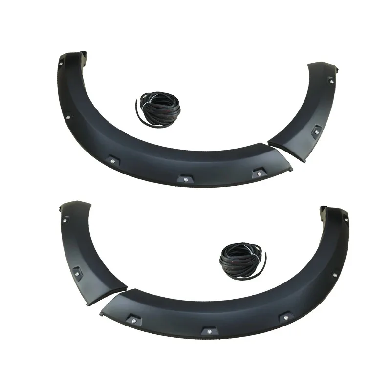 

Car Fender Flares Arch Wheel Eyebrow Protector Mudguard Sticker Compatible for Navara NP300 (Color : with Reflector) 21-