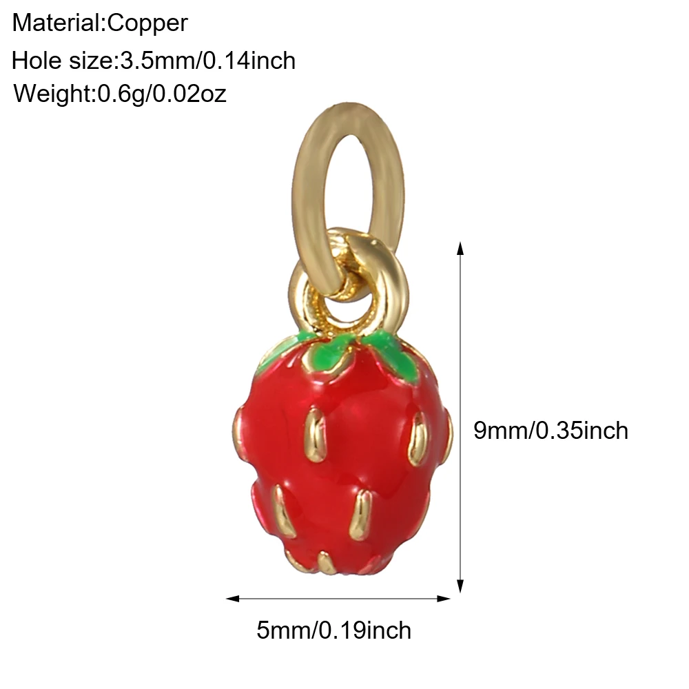 Cute Cherry Lemon Charm Summer Fruit Pendant Jewelry DIY Woman Earrings Necklace Bracelet Keychain Charms for Jewelry Making
