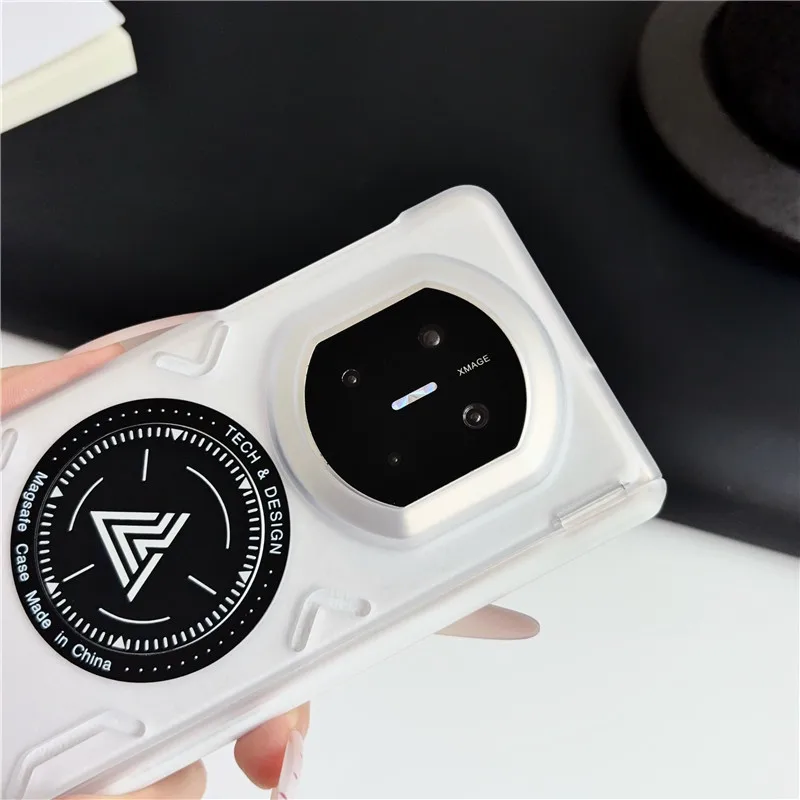 Case For Huawei Mate X7 X6 X3 X5 Cooling Magnetic Matte Translucent PC Back Heat Dissipation Clear Cover view 3