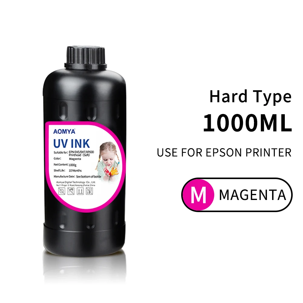 1000ml LED UV ink For Epson 1390 XP600 TX-800 1400 1410 L800 L1800 R290 R330 for DX5 DX7 DX10 UV flatbed / Modified Printer