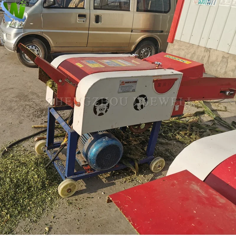 China agriculture diesel engine corn stalk shredder petrol animal feed hay straw silage chaff cutter machine price list