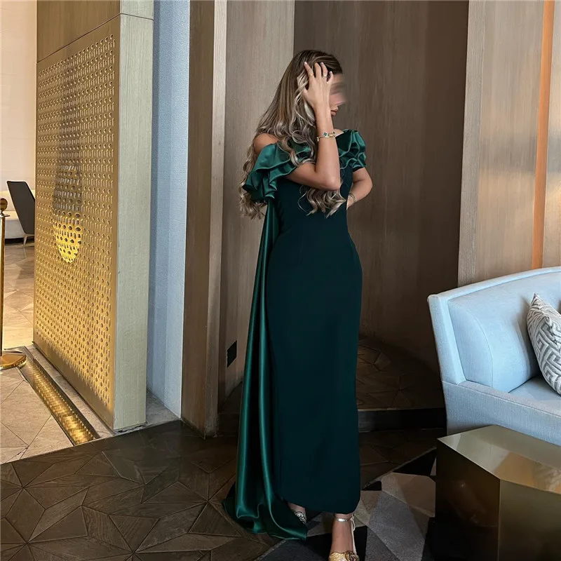 

Smileven Hunter Meramdi Evening Dresses Off The Shoulder Prom Dress Saudi Arabia Soft Modern Party Dress 2023