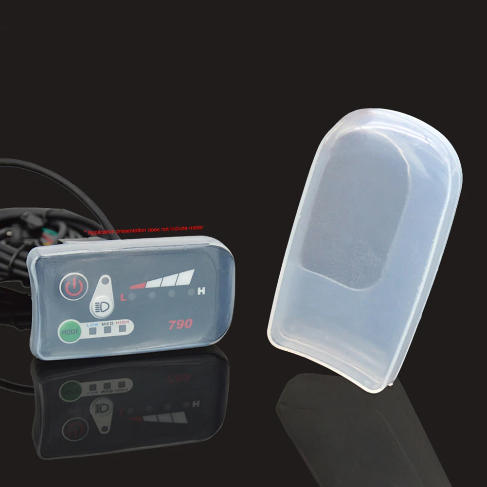Silicone Electric Bicycle Speed-Control Instrument Cover Waterproof Ebike Monitor Cover Dustproof for 790 810 880 Display Screen image 3