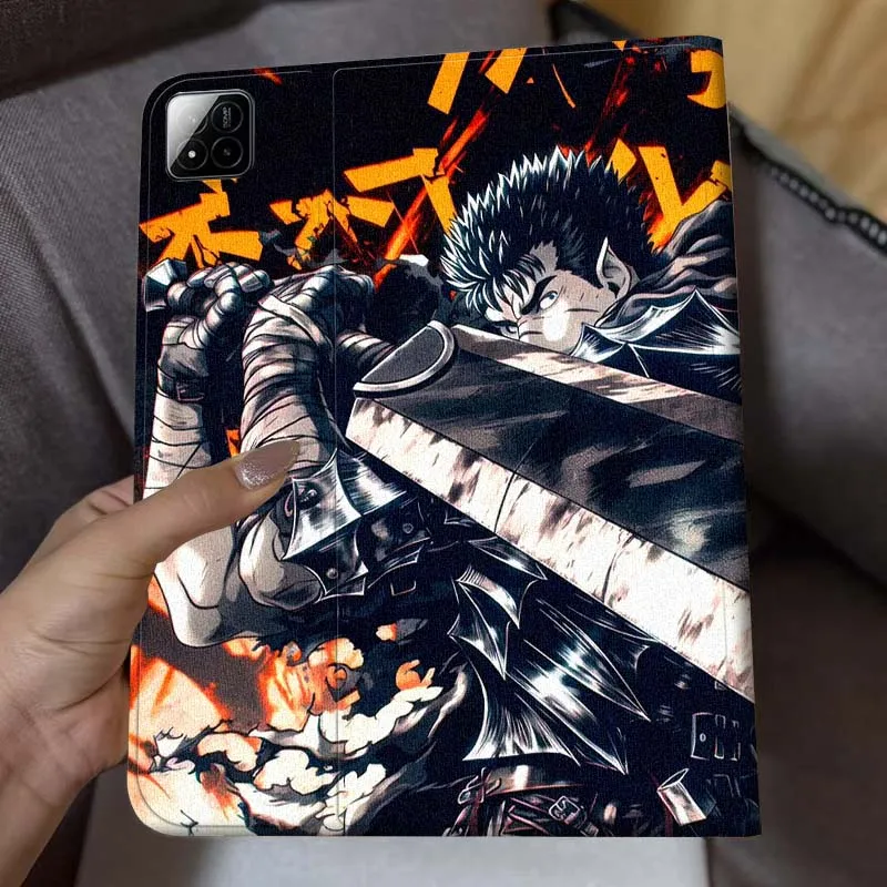 Berserk Fashion Anime For Xiaomi Redmi Mi Pad 4 5 6 6s 7 8 SE Pro 2 11 Plus Max 12.4 11 11.2 12.5 8.7 بوصة حافظة تابلت