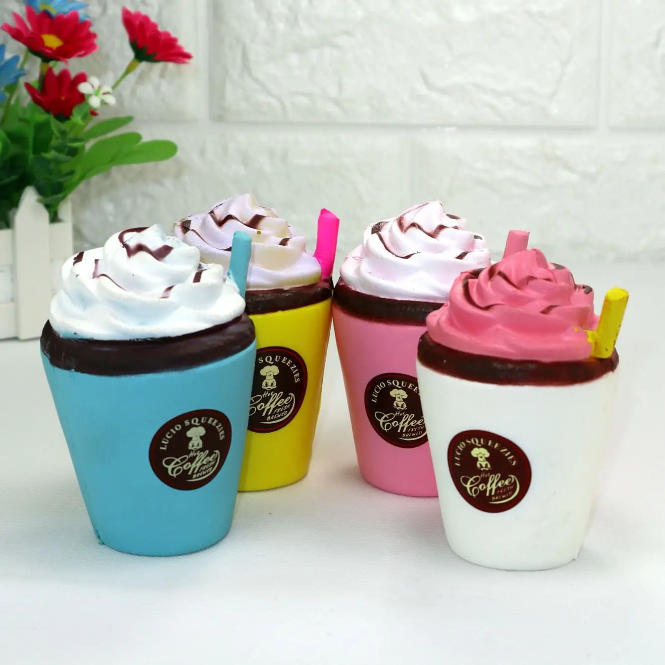 Soft Squishy Slow Rising Coffee Cup Toy Anti-Stress Fun Gift for Kids Children Cute Jumbo Funny Joke Stress Relief Fidget Toys