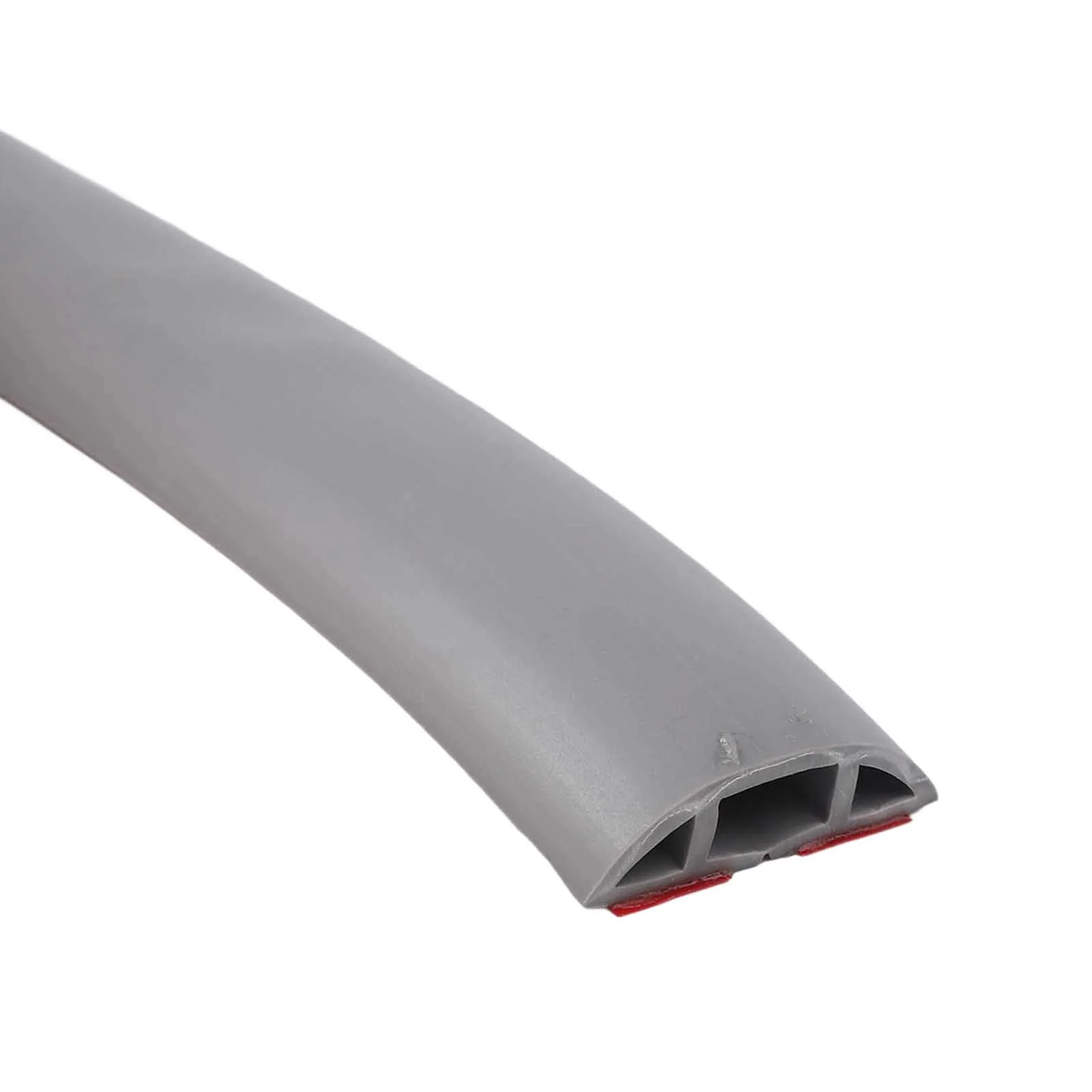 Heavy Duty Floor Cable Protector with Rubber Trunking Made from Sturdy PVC for Safe Cable Management in Indoor Environments 1M