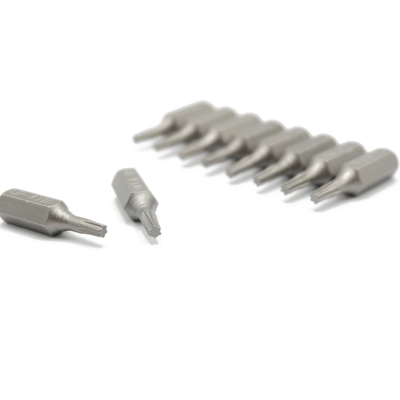 10pcs 25mm 1/4" Torx T10 Screwdriver Bit Set Repair Tools ScrewdriversKit Hex Shank Drill Bit For Power Household Hand Tools