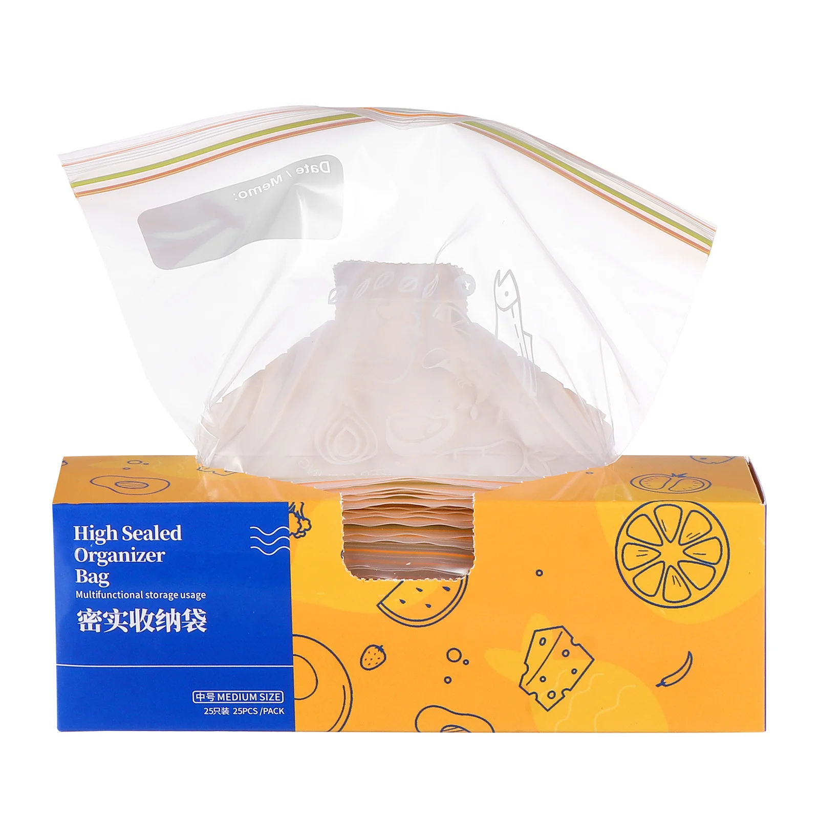 

15Pcs Clear Sealed Bag Plastic Pouches Resealable Zipper Reclosable Storage Bags Durable Food Pouches Large Capacity