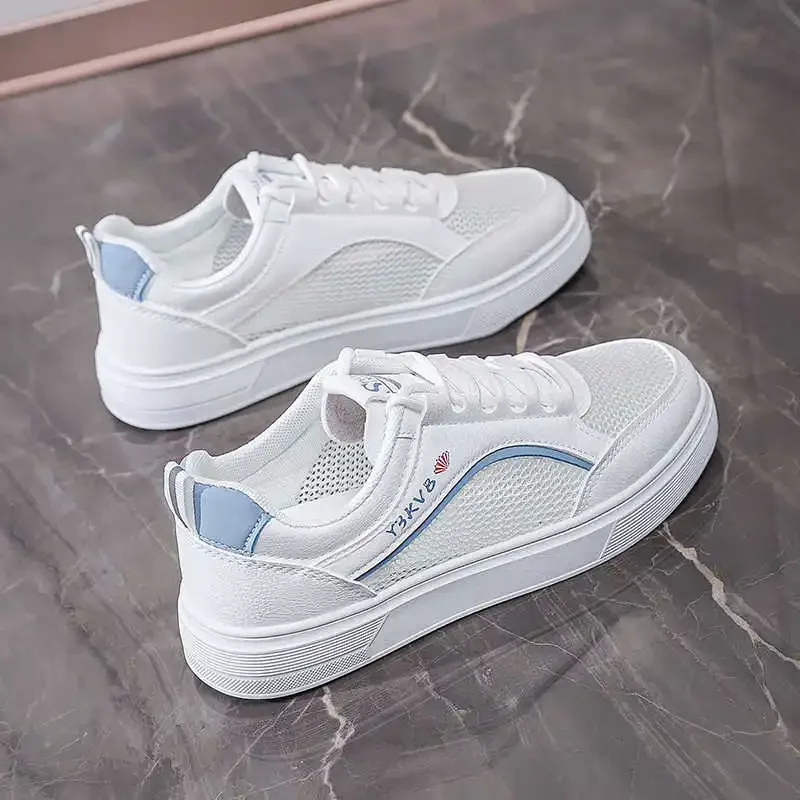 Semelle de Tennis Ete baskets à lacets vulcaniser chaussures pour femmes sans talon dames coureurs Sport Sneekers Sapatenes