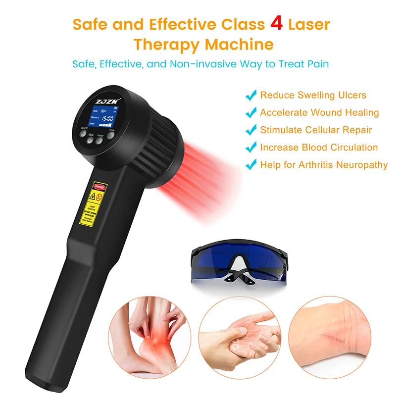 Cold Sore Laser Therapy Device for Pain Relief Professional Use for Pain Relief Anti-inflammation & Tissue Repair 5W 808nm 650nm