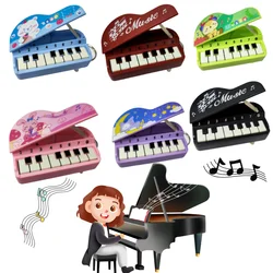 Mini Kawaii Portable Musical Instrument Toy Piano Keychain Electronic Keyboard Key Ring Gifts For Children