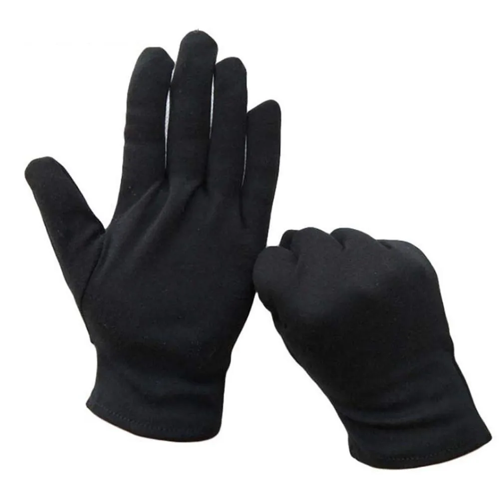 Gloves Work Halloween Christmas Industrial Work Gloves Gloves Garden Gardening Gloves Black Cotton Gloves Driving Gloves 12Pairs