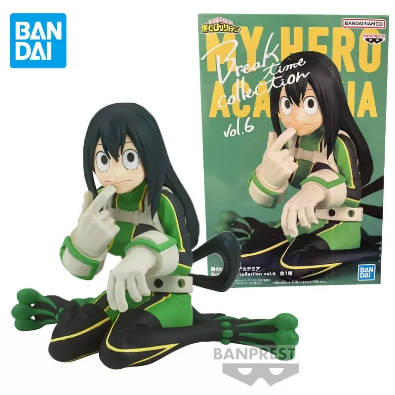 

BANDAI Original My Hero Academia Break Time Collection Asui Tsuyu Anime Action Figures Toys for Boys Girls Kids Christmas Gifts