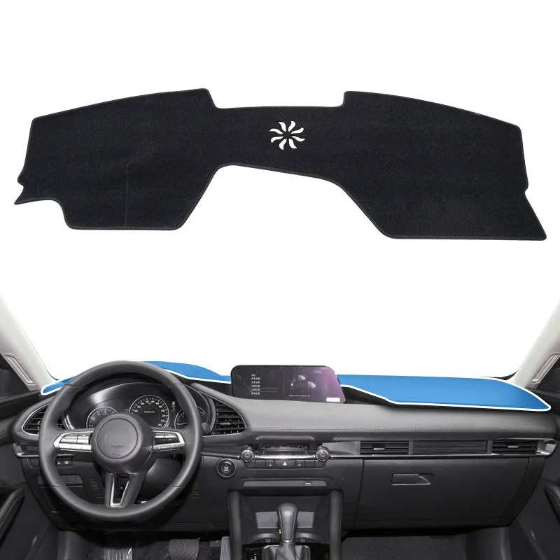 for Mazda 3 2019 - 2024 Dashboard Pad Cover Mazda3 Anti-Slip Dash Mat Dashmat Sunshade Protective Carpet