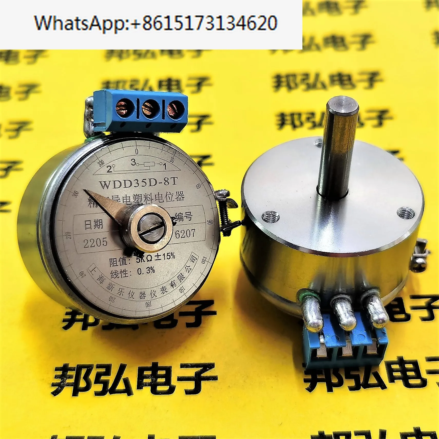 WDD35D-8T with pointer with terminal block 0.3% precision conductive plastic potentiometer 5K