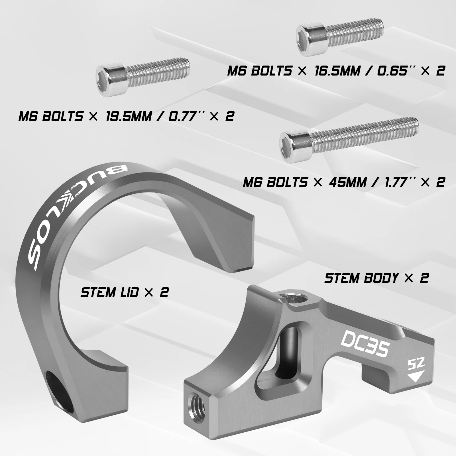 BUCKLOS 31.8 مللي متر/35 مللي متر جذع دراجة جبل مباشر الإنحدار دراجة الجذعية دراجة هوائية جبلية قصيرة المقود الجذعية سبائك الألومنيوم ل DH AM