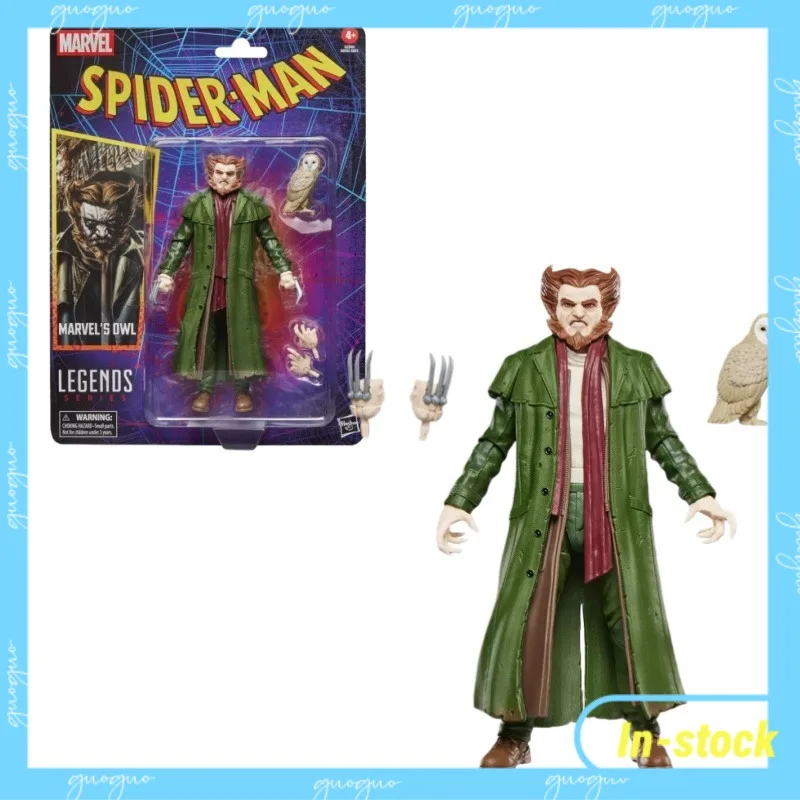 

【In-stock】 Hasbro Marvel Series Owl Retro Hanging Card 6 Inch Collectible Cartoon Character Model Toy Gifts