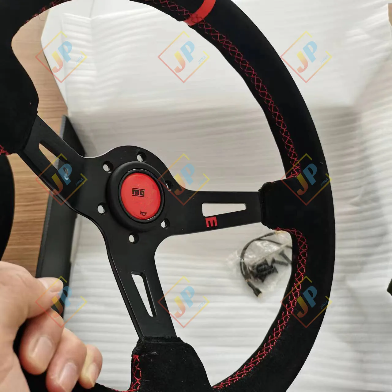 13Inch Suede Racing Steering Wheel Car Drift For Deep Dish 320MM