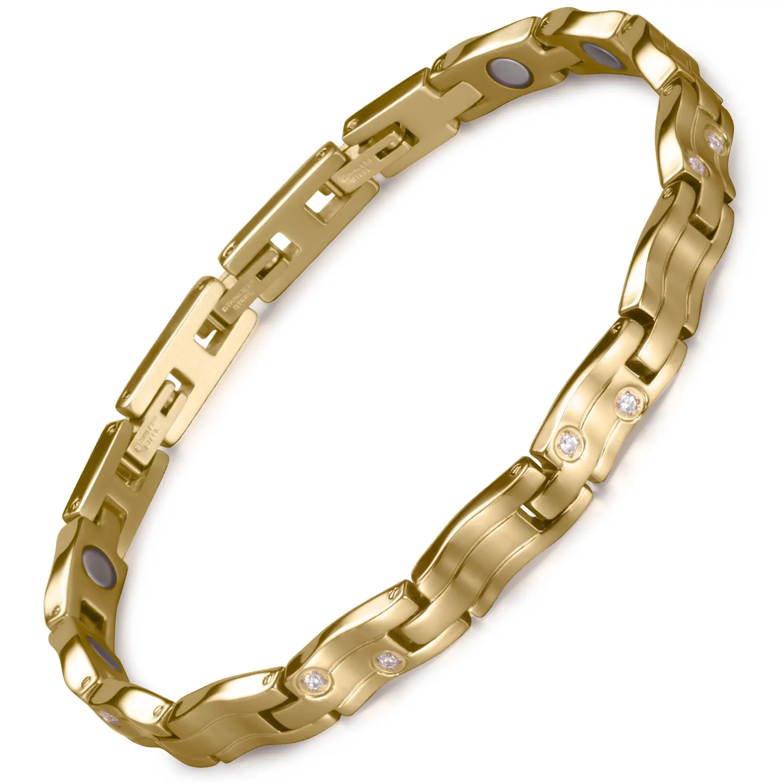 

RainSo Magnetic Bracelet for Women | 316L Surgical Steel Jewelry | Adjustable Everyday Gift for Her with Secure Closure
