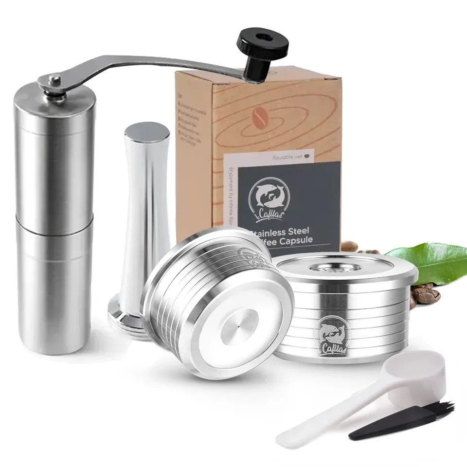 Capsule Reusable for Delta Q NDIQ7323 in Coffee Filters Stainless Steel Reutilizavel Coffee Capsule for Lavazzaa Point EP MINI