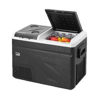 SucceBuy Portable Car Refrigerator Car Refrigerator Fridg 38 qt Dual Zone Portable FreezerAdjustable Temp Compressor Cooler
