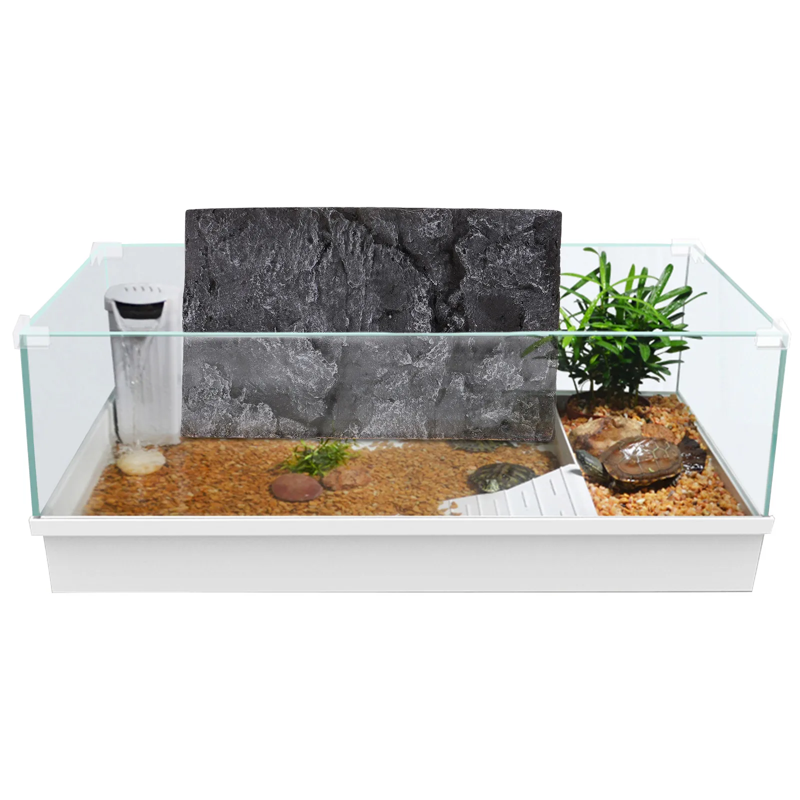 

PU Reptile Tank Background Plate Durable Fade Resistant Terrarium Decor Stylish Reptile Tank Decoration Terrarium Decor