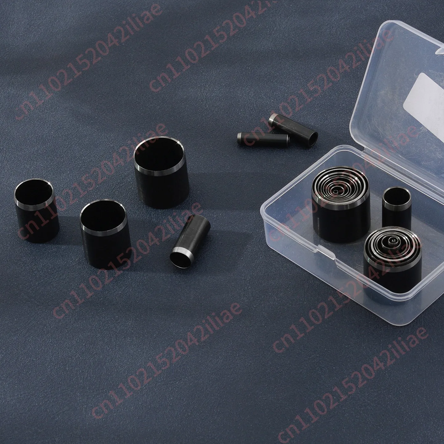 1-25Mm punching die, heightened and thickened black die, handmade DIY self-made leather goods, leather punching tools 25 pieces
