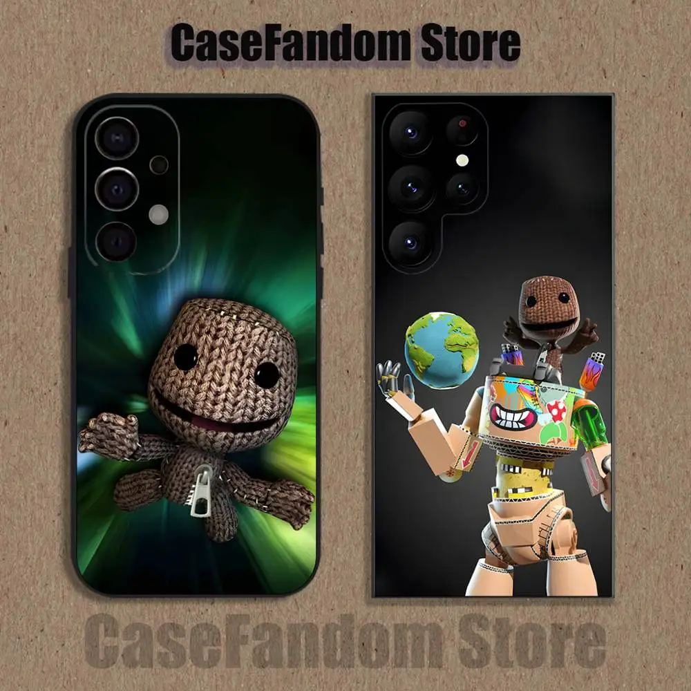 

L-LBP S-Sackboy Custom For Samsung Phone Case S26,S25,S24,S21,S22,S23,S30,Ultra,S20,Plus,Fe,Lite,5G Black Cover