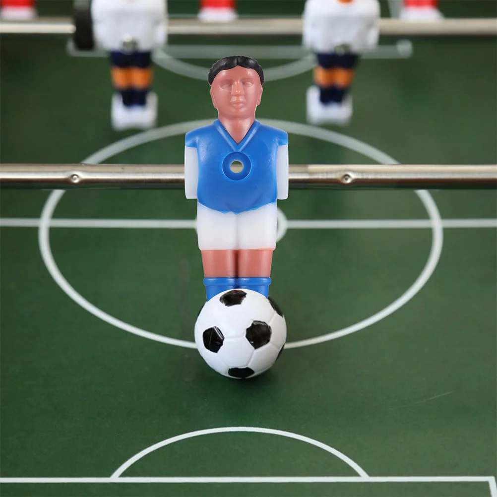 16 Pcs Football Machine Accessories Foosball Athlete Figurines Lovely Players Baby Number Dolls Guys Resin