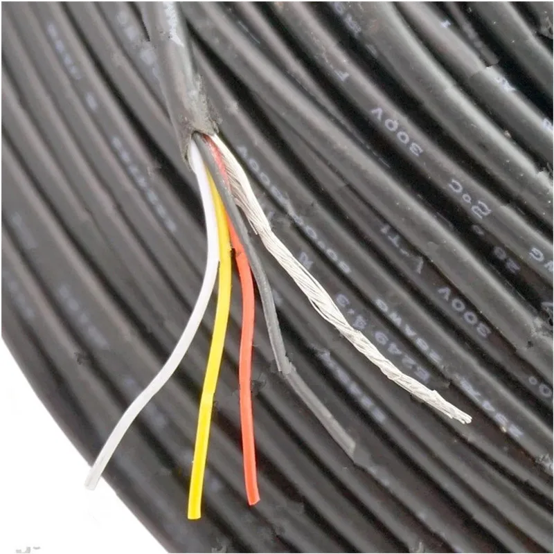 1M E-Gitarren-Bass-Tonabnehmer-Verbindungskabel, 4-adriges geschirmtes Kabel, Gitarren-Potentiometer-Verbindungskabel, 4-adriges und erdspeziertes Kabel, Gitarrenteile – Detail 4