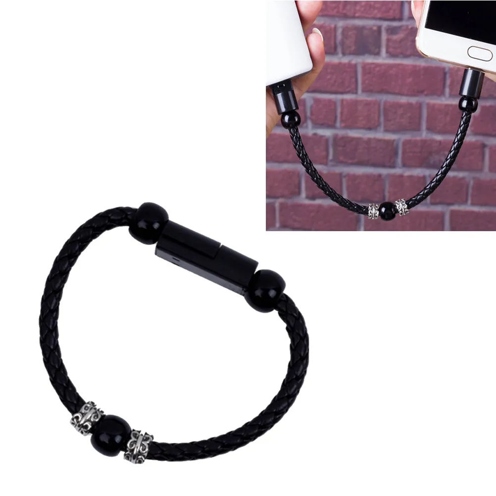 

1Pcs Exquisite Braided USB-C Data Cable 2-in-1 Fast Charging Sync Cord for Most Type-C Devices Travel Friendly Wear-Resistant
