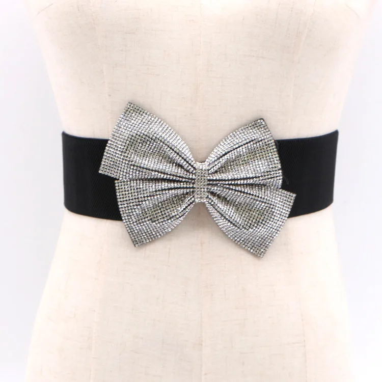 

Luxury Handmade Diamond-inlay Belt for Women Bridal Wedding Dress Accessories Versatile Elastic Waist Seal for Women