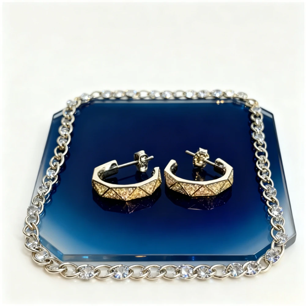 

Hot Sale Famous Brand Europe Jewelry Earrings For Women Luxury Engagement Geometry Full Zircons 2025 Trendy Jewelry