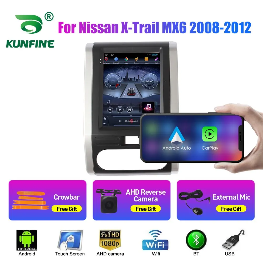 9,7 Zoll Tesla Stil 2 Din Android Auto Radio Für Nissan X-Trail MX6 2008-12 Stereo Auto multimedia Video Player DVD GPS Navigation