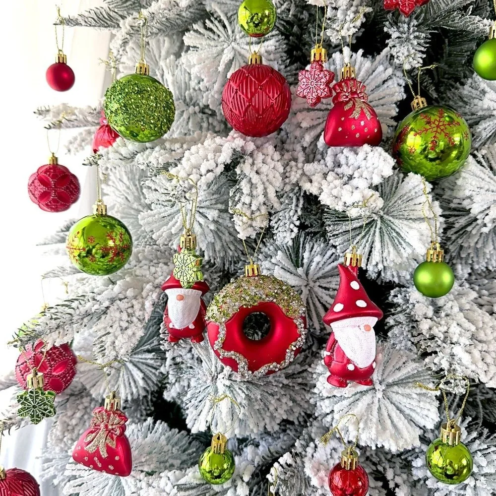 22Pcs/Set Durable 6CM Christmas Ball Shiny Creative Christmas Tree Balls Xmas Ornament Ball Scene Supplies