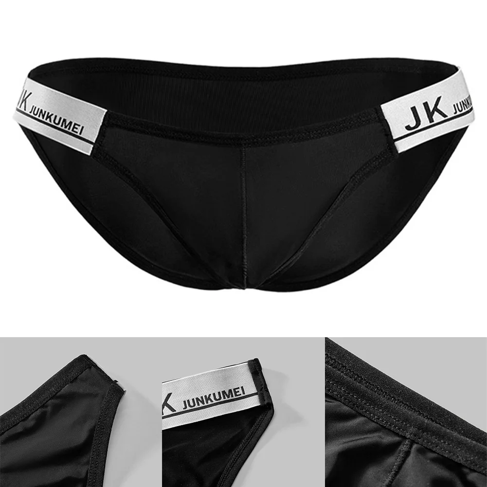 Men Letter Printed Low Rise Briefs Underwear Mens Briefs Bikini Elastic Breathable Sports Panties Male Underpants Soft S-2XL