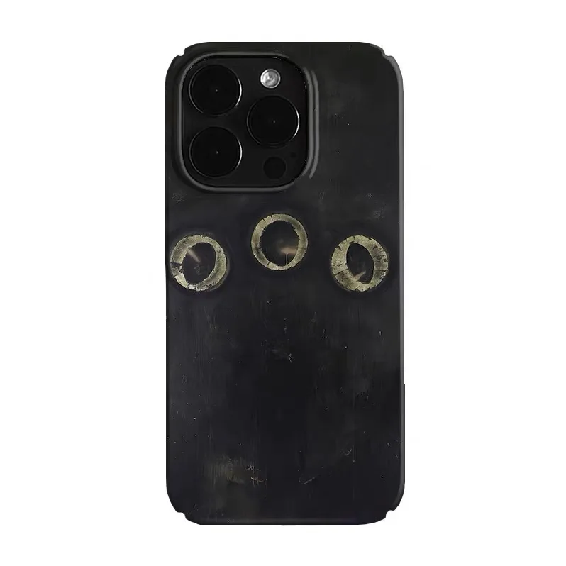 

Ins Black Creative Animal Eye Case for IPHONE 17 16ProMax 15 14 13 12 11 PRO Plus Acrylic TPU Two in One Magnetic Phone Cases