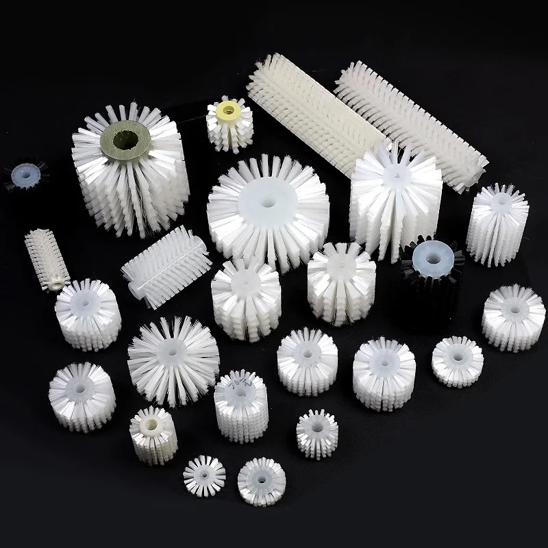 Industrial Machine Nylon Wire Wheel Brush Deburring Abrasive Brush Cleaning Tools for Polishing Hollow Cylinder Dust Removal