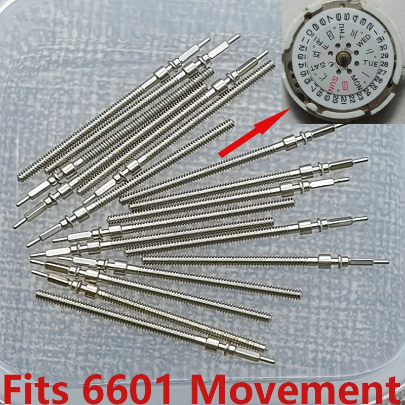 Mod 6601 Movement Men Watches Crown Stem Fits 6601 Movement Watch Repair Watch Crown Stem 6601 Watch Crown Stem Parts