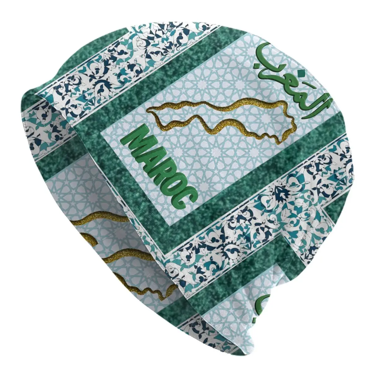 مخصص الملكي المغرب الوطنية ستار Skullies Beanies قبعات للرجال النساء الهيب هوب شتاء دافئ متماسكة قبعة الكبار الكلاسيكية بونيه القبعات #1